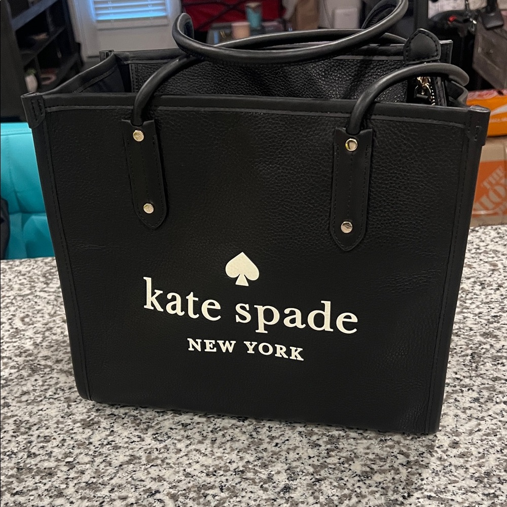 kate spade Black Leather Tote